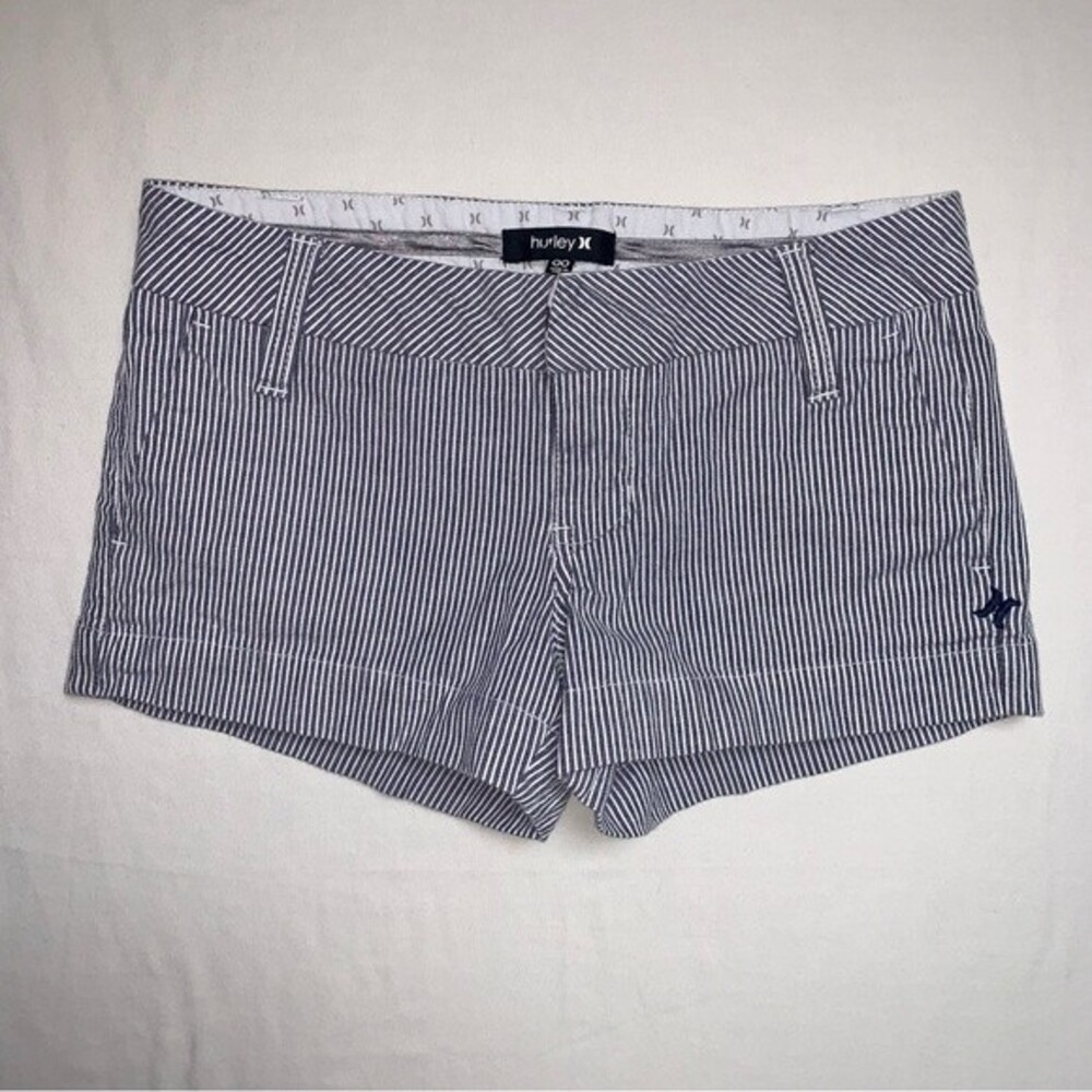 Hurley Striped Shortie Shorts Women’s 00 Booty Beach Short Pinstripes Spring